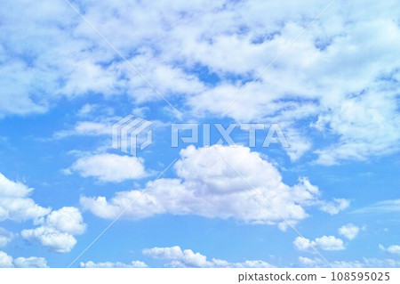 藍色的天空和雲圖像 108595025