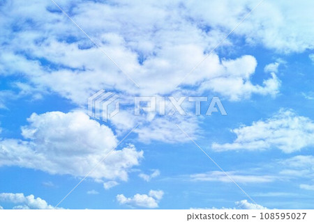 藍色的天空和雲圖像 108595027