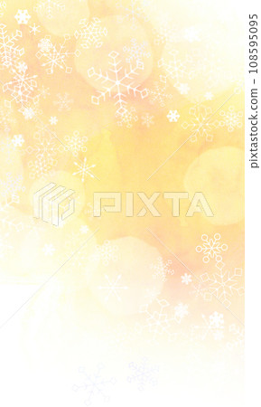 Sparkling snow background material Background yellow 108595095