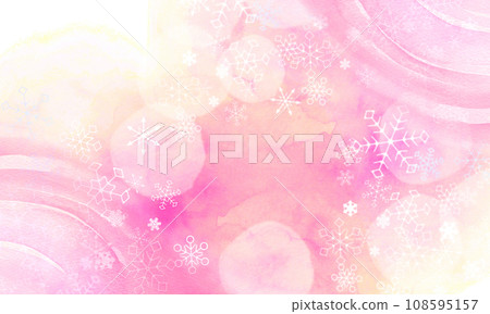 閃閃發光的雪花背景素材背景粉紅色 閃閃發光的雪花背景素材背景粉紅色 108595157