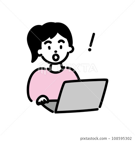 使用電腦的女孩 2 B 108595302