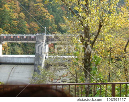 Kurobe Gorge where you can fully enjoy the great outdoors by trolley train 108595357