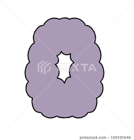 Number Alphabet Cloud Bubble Cute Typography pastel colorful Trendy Retro Y2k childish for birthday nursery baby shower 108595646
