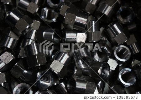 Many Nipple Adapter fitting used to connect for hydraulic Many Nipple Adapter fitting used to connect for hydraulic 108595678