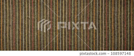 帶有條紋的織物背景紋理 帶有條紋的織物背景紋理 108597148