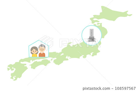 老夫婦居住的地方和墳墓所在的地方 108597567