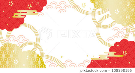 新年日本圖案背景圖 108598196