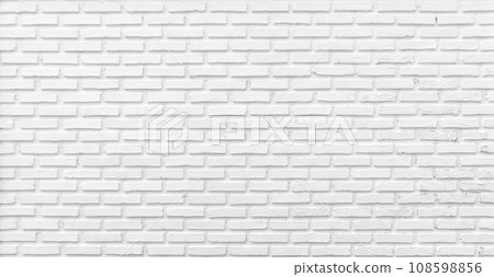 White brick wall texture background White brick wall texture background 108598856