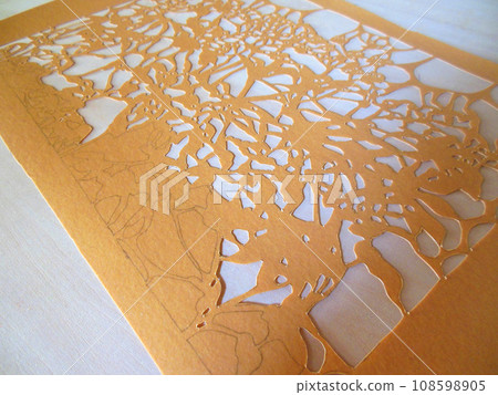 cut out paper pattern cut out paper pattern 108598905
