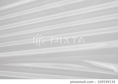 White plastic film wrap texture background 108599138