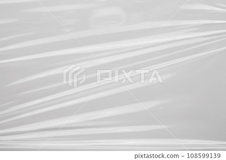 White plastic film wrap texture background White plastic film wrap texture background 108599139
