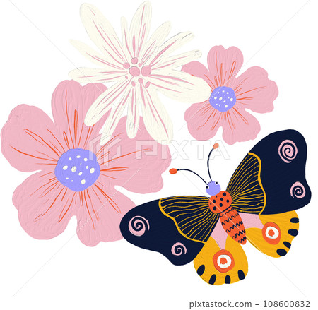 Flower and insect animal png 108600832
