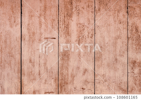 The background of the wall with the texture of boards painted with red paint 108601165