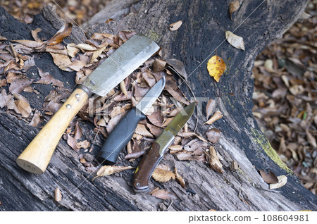 Camping essential knives Camping essential knives 108604981