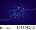 Christmas explosion electronic signal internet connection technology abstract background vector illustration  108605213