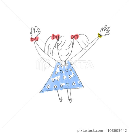 女孩（用力張開雙手的女孩） 108605442