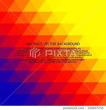 color triangular background. modern colorful background for presentations. eps 10 color triangular background. modern colorful background for presentations. eps 10 108607256