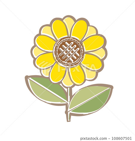簡單的向日葵花 108607501