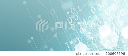Technology abstract futuristic science background for internet business. Big data concept. Handmade vector art. Technology abstract futuristic science background for internet business. Big data concept. Handmade vector art. 108608696