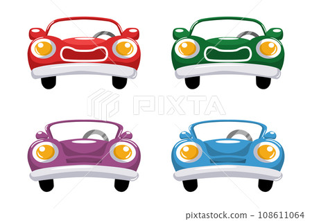 Car Comic Cartoon Vector Design Car Comic Cartoon Vector Design 108611064