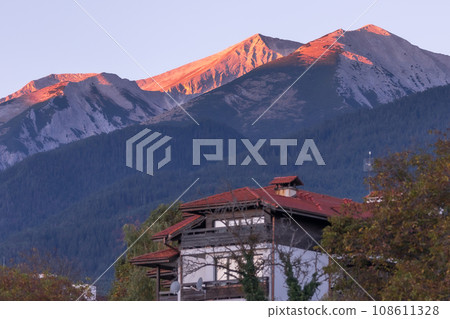 Pirin mountain peaks, Bulgaria at sunrise Pirin mountain peaks, Bulgaria at sunrise 108611328