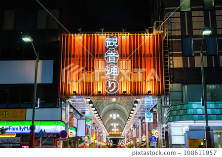 東京台東區淺草觀音街的夜晚 108611957