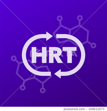 HRT icon, hormone replacement therapy vector 108612673