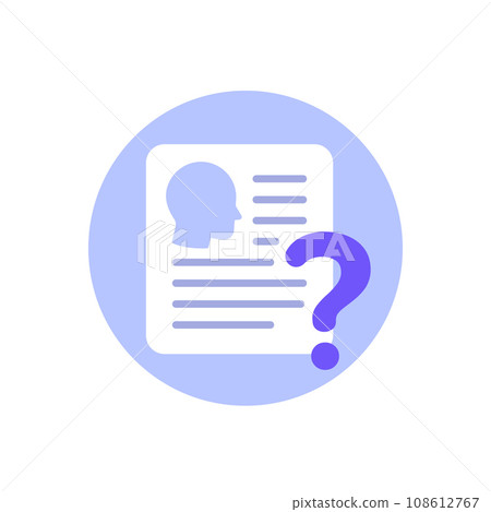 KYC, verify identity icon, know your customer 108612767