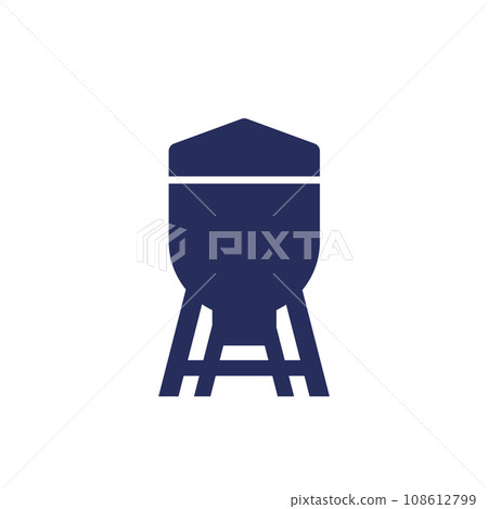 silo, grain storage icon on white silo, grain storage icon on white 108612799