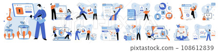 Database security vector illustration. Safety measures are implemented to ensure security and integrity databases Advances in technology have revolutionized database security practices Tech Database security vector illustration. Safety measures are implemented to ensure security and integrity databases Advances in technology have revolutionized database security practices Tech 108612839