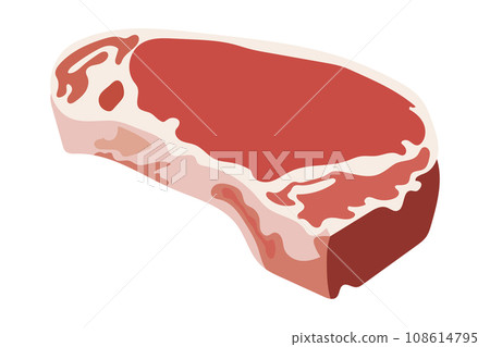 Vector design of raw beef cut 108614795