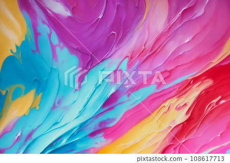 Splash of paint Colorful. Abstract background. Digital Art,  108617713