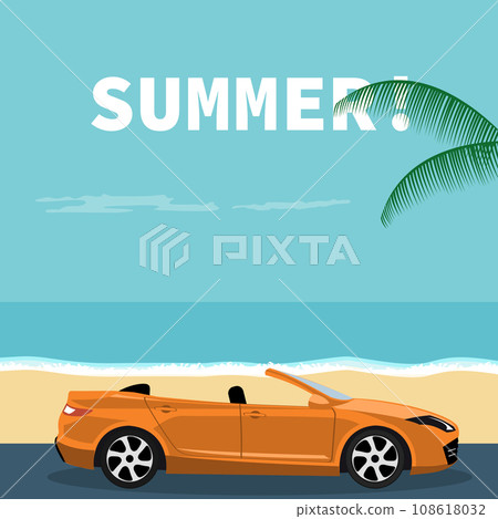 Self parked on vacation to the beach Self parked on vacation to the beach 108618032