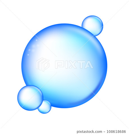 Abstract Blue Bubble Vector Design 108618686