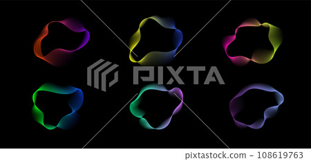 abstract gradient fluid shapes. vector banner templates. abstract gradient fluid shapes. vector banner templates. 108619763