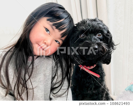 Dog and girl Dog and girl 108621493