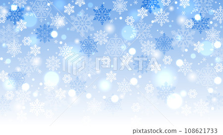 插畫背景與雪花 108621733