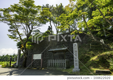 上越春日山城跡 上杉謙信青銅像 新潟縣上越市 108622020