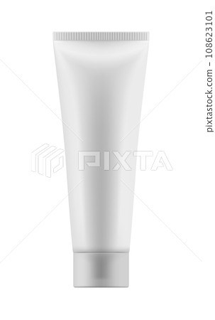Realistic 3d white plastic tube Realistic 3d white plastic tube 108623101