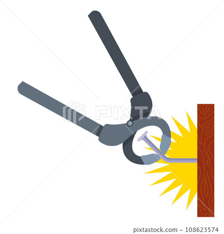 pull a nail out of wood using tools. pull a nail out of wood using tools. 108623574