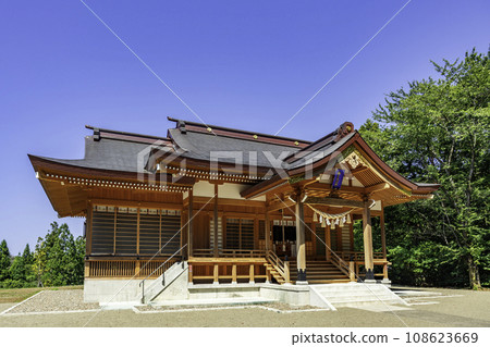 新潟縣上越市 上越春日神社參拜殿 108623669