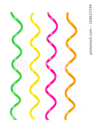 Colorful plastic straws Colorful plastic straws 108625544