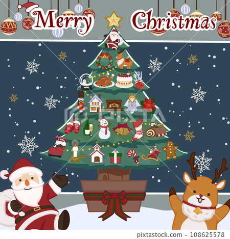 Christmas wallpaper illustration 108625578