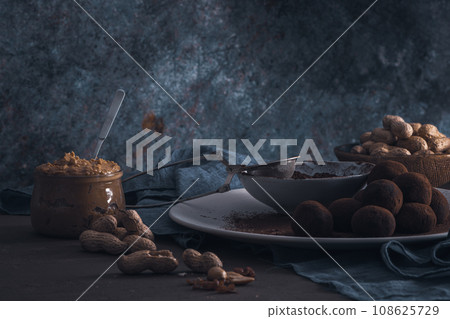 Craft chocolate truffles 108625729