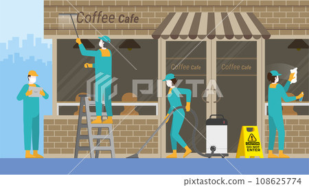 Clean and check inspector. Professional service for protect the dirty and virus. Clean and check inspector. Professional service for protect the dirty and virus. 108625774