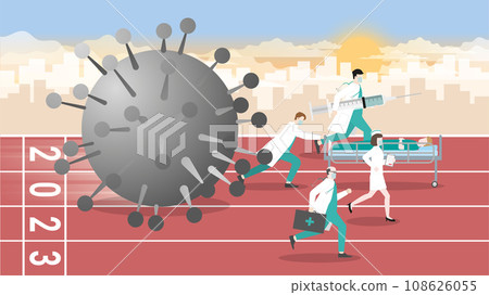 Medical staff doctor nurse and patient fight the epidemic of virus Medical staff doctor nurse and patient fight the epidemic of virus 108626055