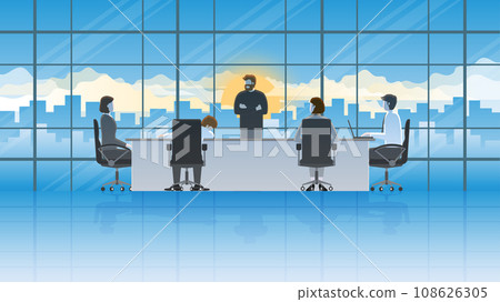 Business people work hard and brainstorm in the office conference room Business people work hard and brainstorm in the office conference room 108626305