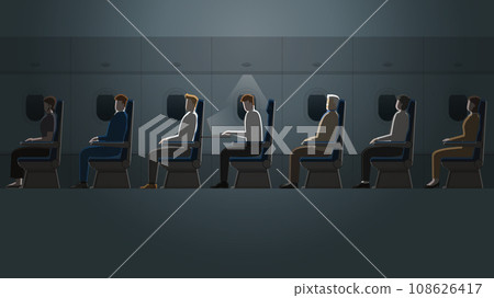 Employee salaryman working alone with laptop notebook 108626417