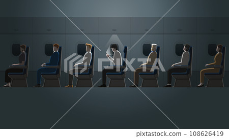 Employee salaryman working alone with the smartphone Employee salaryman working alone with the smartphone 108626419