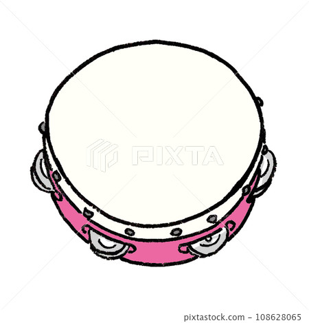 illustration of tambourine 108628065